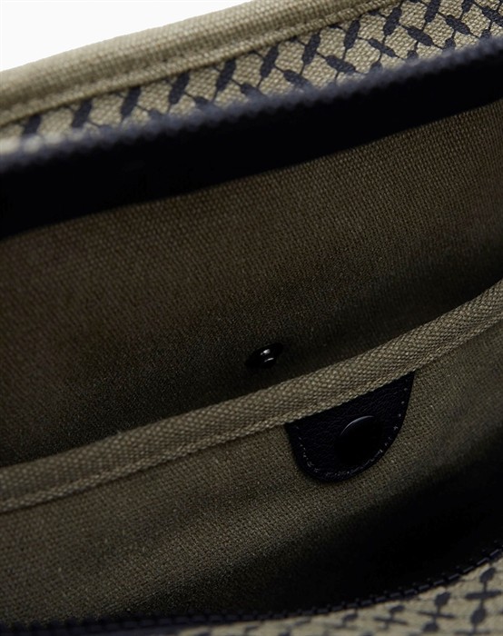 Mason Shopper Canvas Taske - Olive/Black